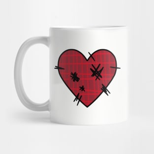 Stitched Up Heart Mug